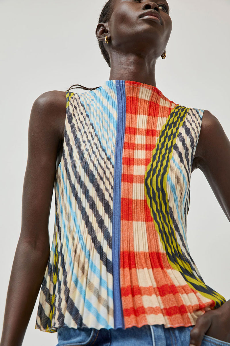 No.6 Rae Tank in Plaid