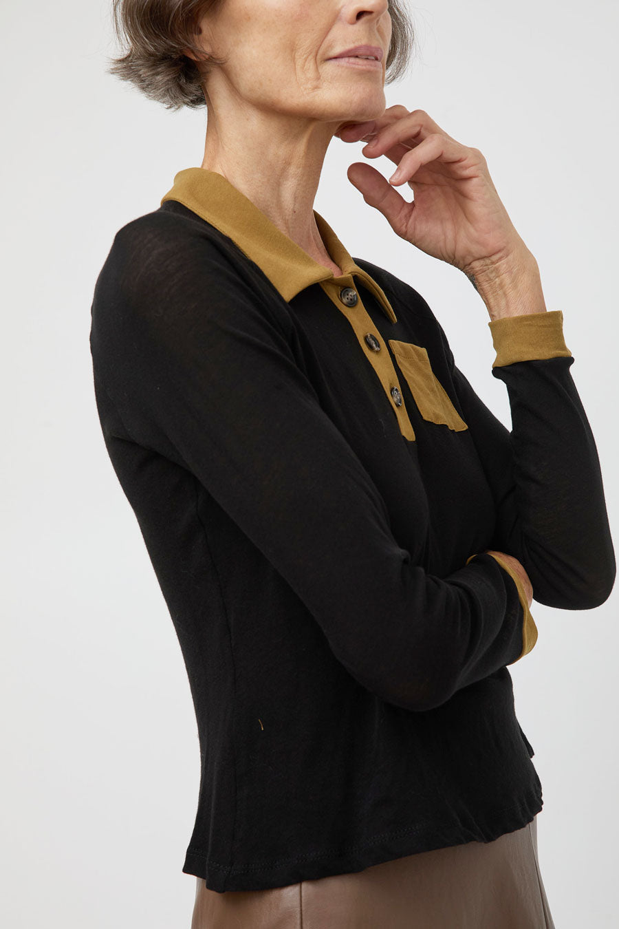 No.6 Raffi Top in Black