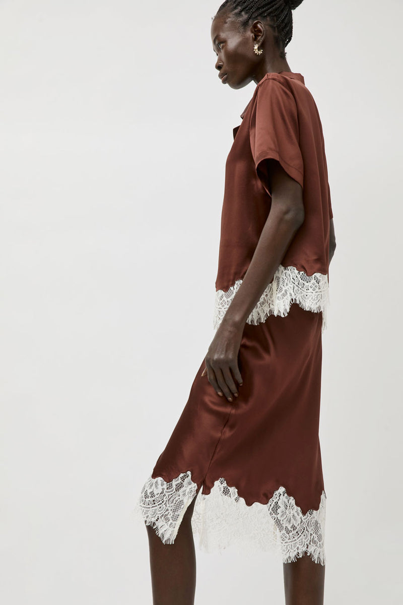 No.6 Reina Skirt in Rust