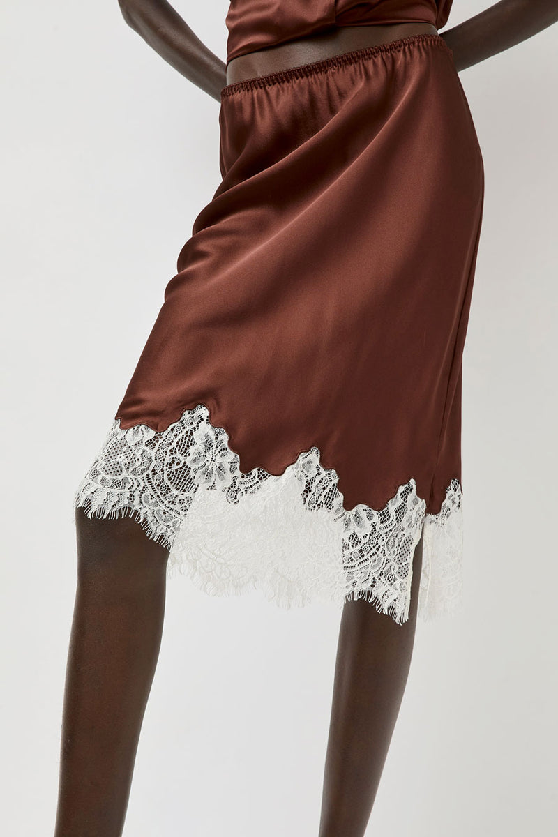 No.6 Reina Skirt in Rust