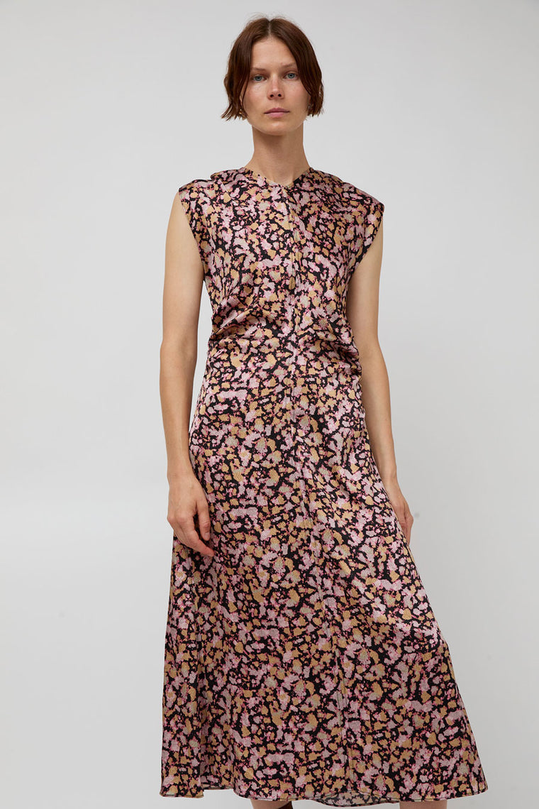 No.6 Rochelle Dress in Pink Ink Blot
