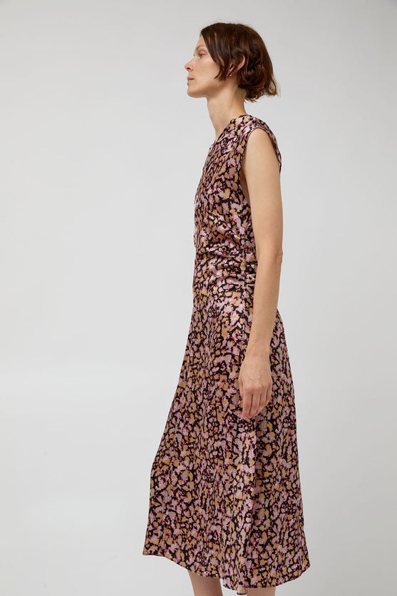 No.6 Rochelle Dress in Pink Ink Blot