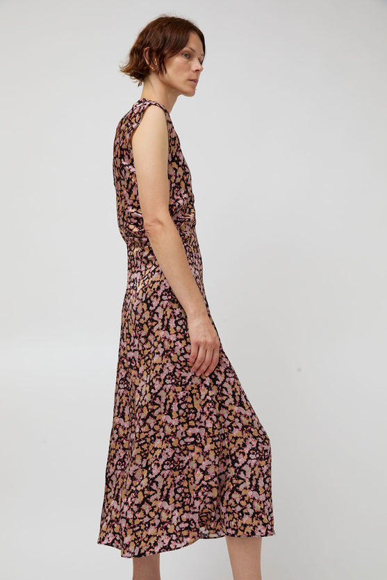 No.6 Rochelle Dress in Pink Ink Blot