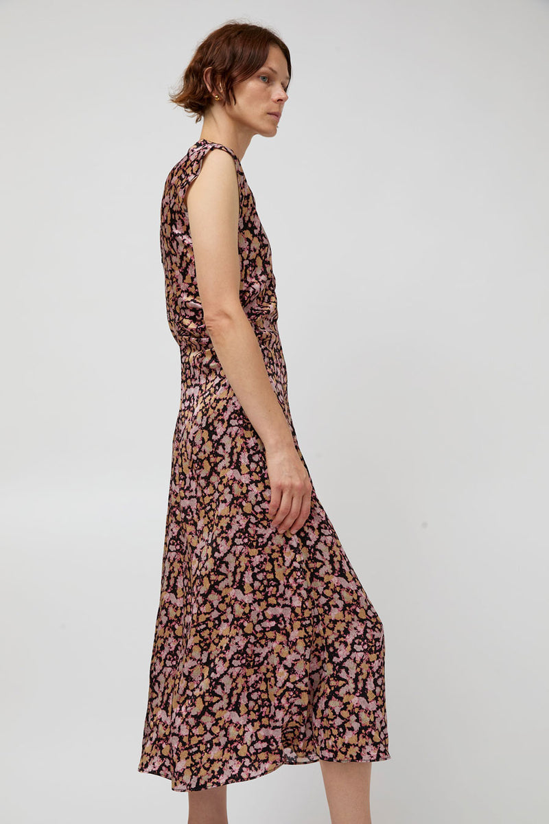No.6 Rochelle Dress in Pink Ink Blot