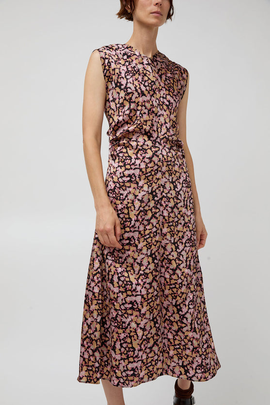 No.6 Rochelle Dress in Pink Ink Blot