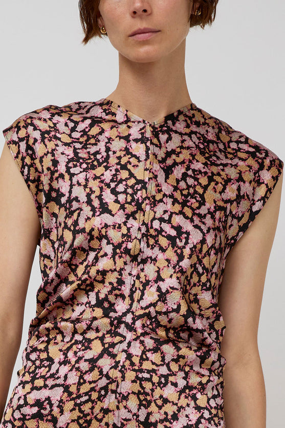 No.6 Rochelle Dress in Pink Ink Blot