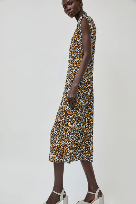midi dress no sleeves No.6 Rochelle Dress in Terrazzo Terrazzo / XS