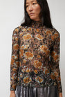 No.6 Rosa Turtleneck in Gold Roses