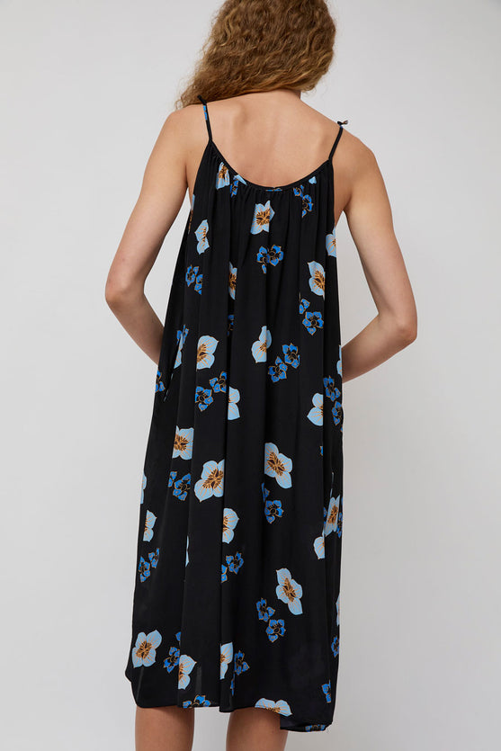 No.6 Ruby Dress in Black and Blue Amalfi