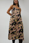 No.6 Sam Slip Dress in Black Pansy