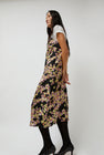 No.6 Sam Slip Dress in Black Pansy