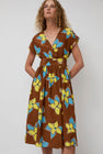 No.6 Scarlett Wrap Dress in Tobacco Stargazer