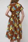 No.6 Scarlett Wrap Dress in Tobacco Stargazer