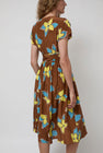 No.6 Scarlett Wrap Dress in Tobacco Stargazer