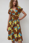 No.6 Scarlett Wrap Dress in Tobacco Stargazer