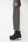 No.6 Shearling Brando Clog Boot on Mid Heel in Ink Aviator
