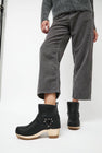 No.6 Shearling Brando Clog Boot on Mid Heel in Ink Aviator