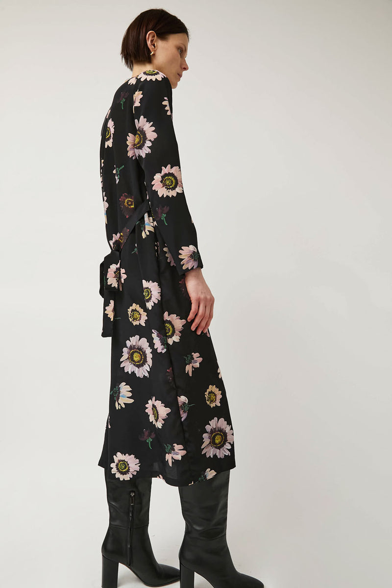 No.6 Simone Dress in Black and Pink Floral
