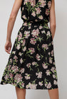 No.6 Sister Skirt in Black and Mauve Floral