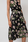 No.6 Sister Skirt in Black and Mauve Floral