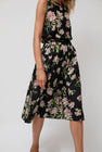 No.6 Sister Skirt in Black and Mauve Floral