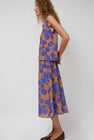 No.6 Sister Skirt in Tan and Violet Faux Croix