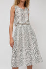 No.6 Sister Skirt in White and Black Cheetah Print