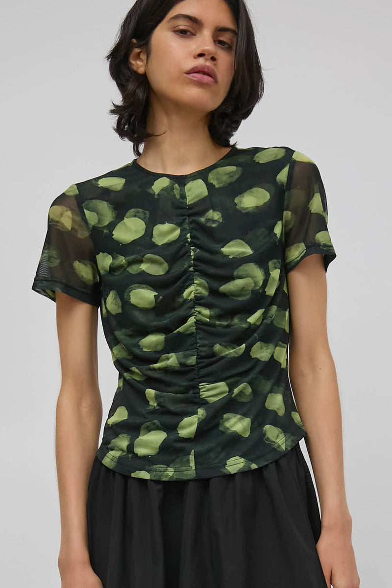 No.6 Tara Top in Black Dot