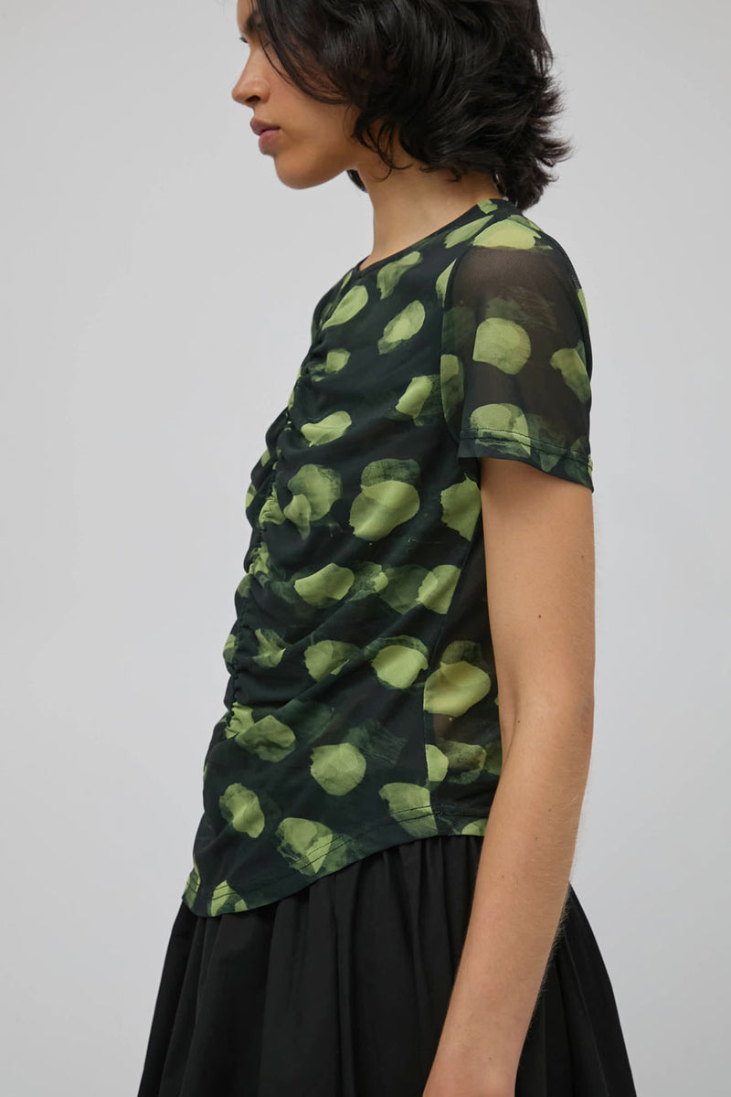 No.6 Tara Top in Black Dot