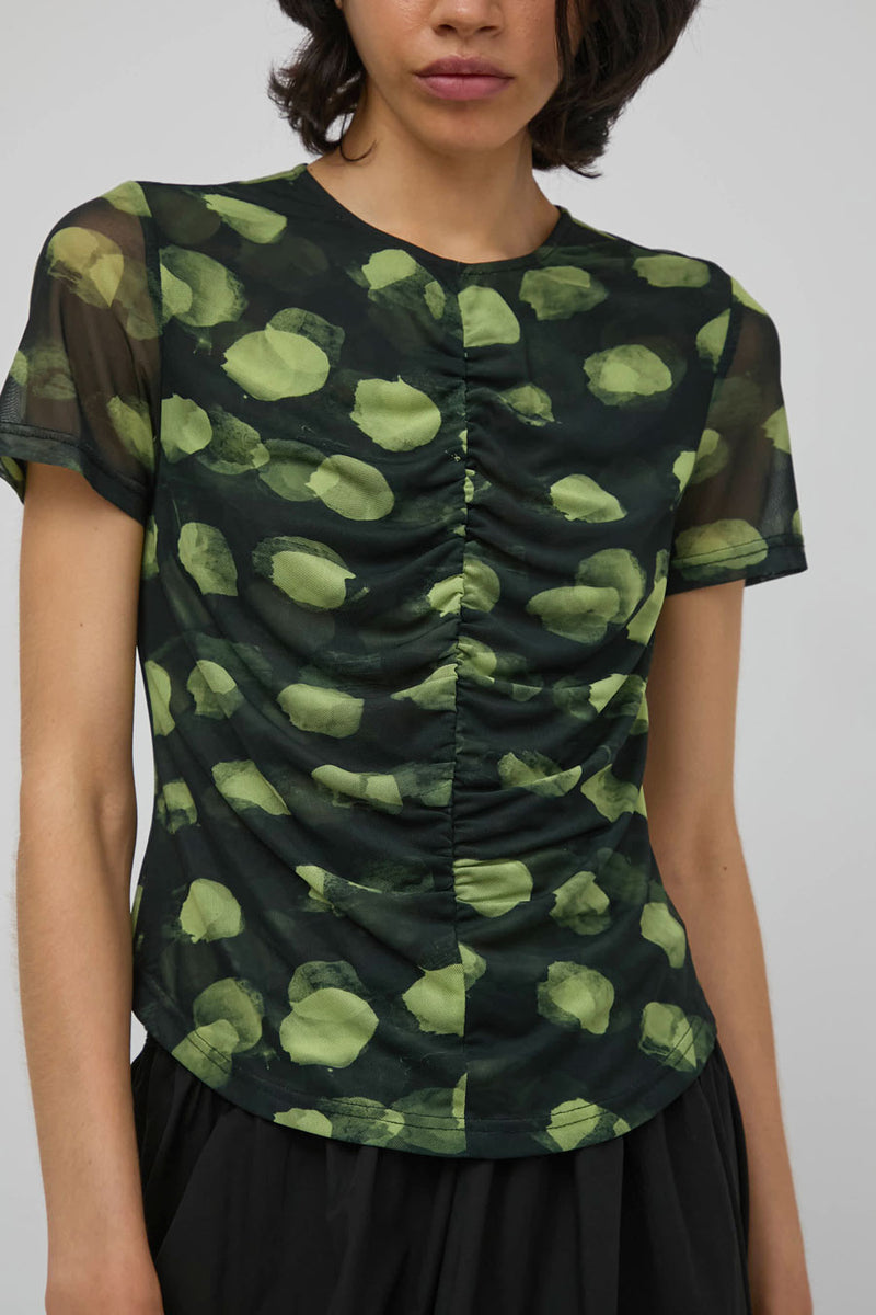 No.6 Tara Top in Black Dot