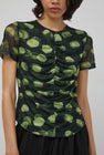 No.6 Tara Top in Black Dot
