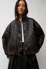 No.6 Theo Bomber in Brown Diamond