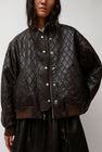 No.6 Theo Bomber in Brown Diamond