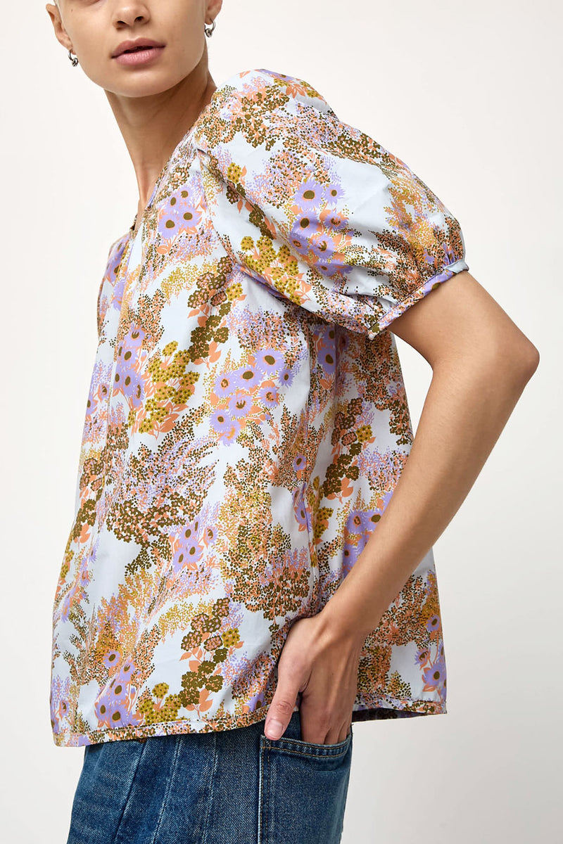 No.6 Vivian Top in Lilac Garden Party