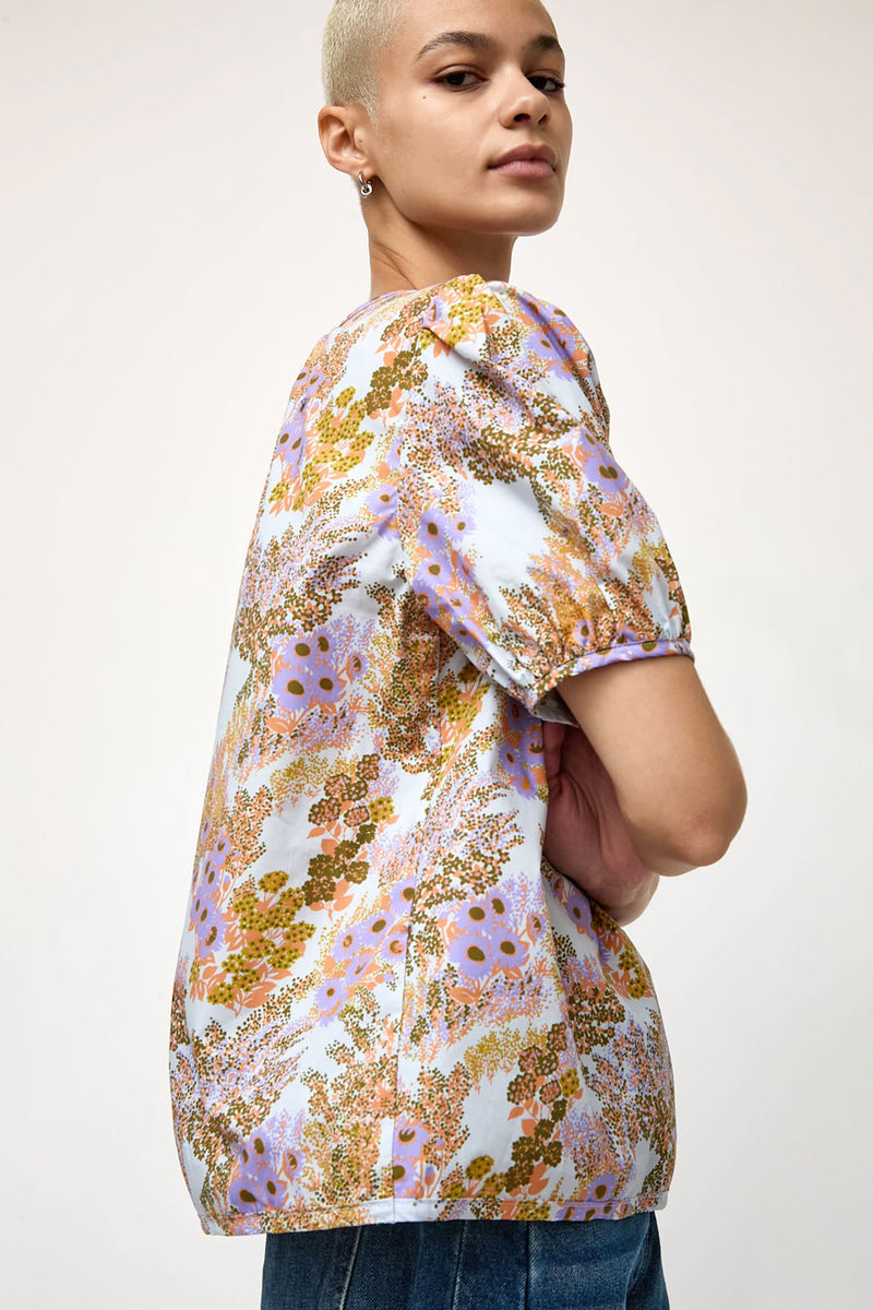 No.6 Vivian Top in Lilac Garden Party