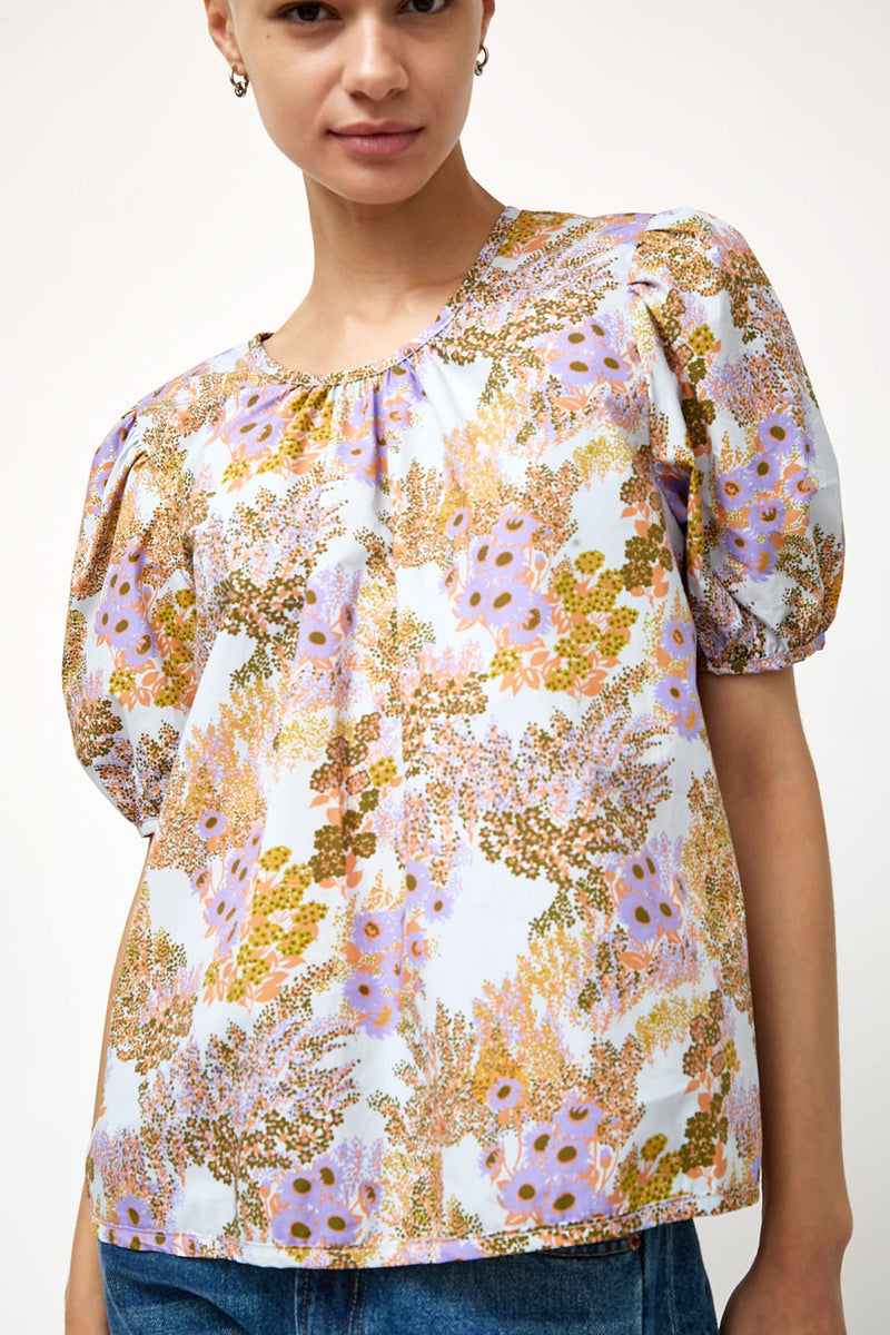 No.6 Vivian Top in Lilac Garden Party