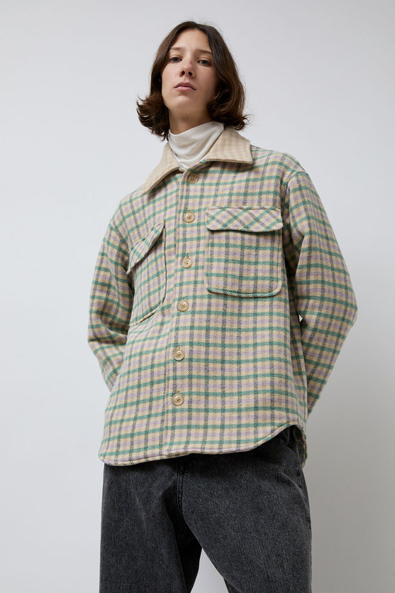 No.6 Wilson Jacket in Mint Lilac Plaid