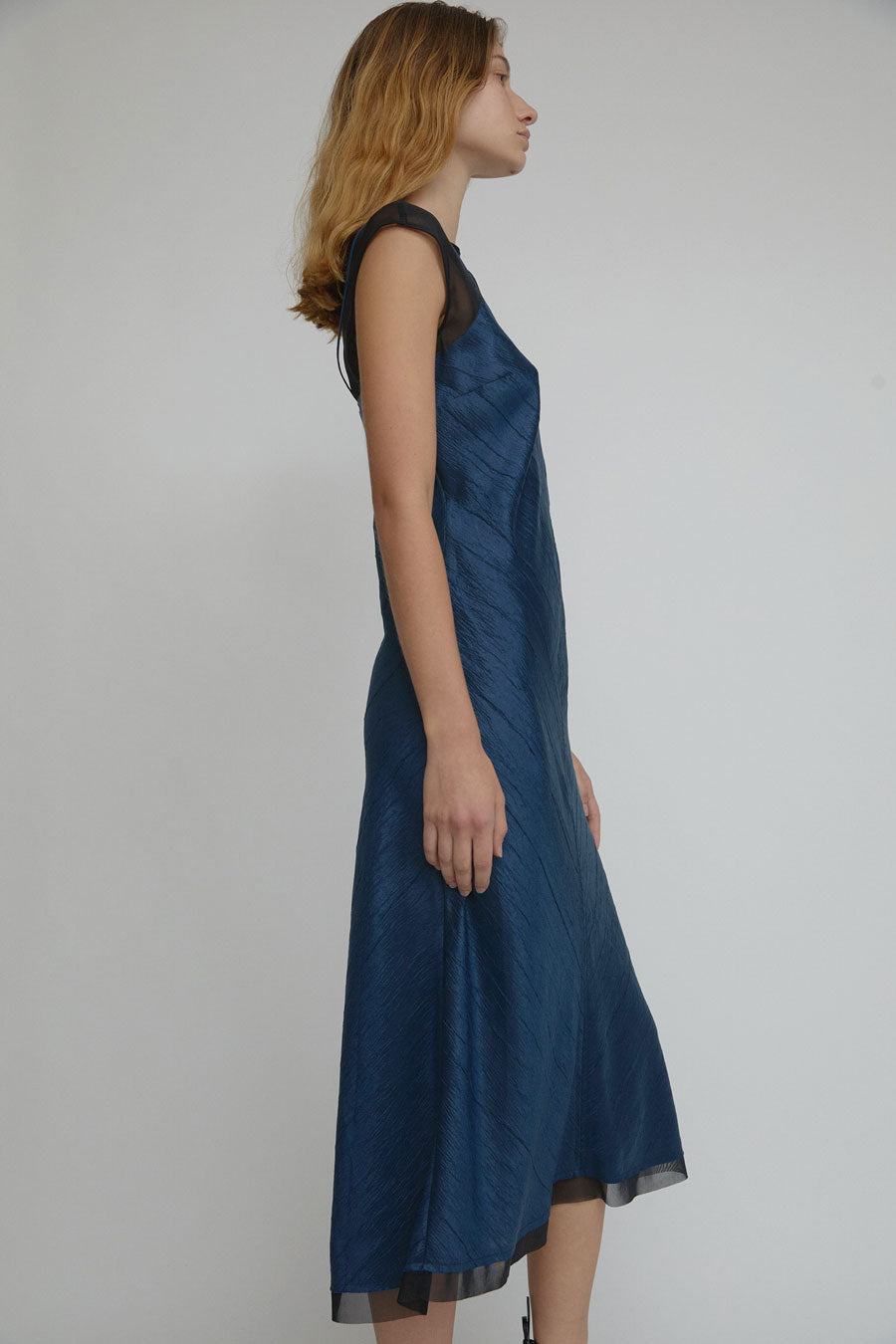 No.6 Yasmin Dress in Navy Crinkle