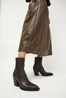 No.6 Zip Up Western Boot in Espresso