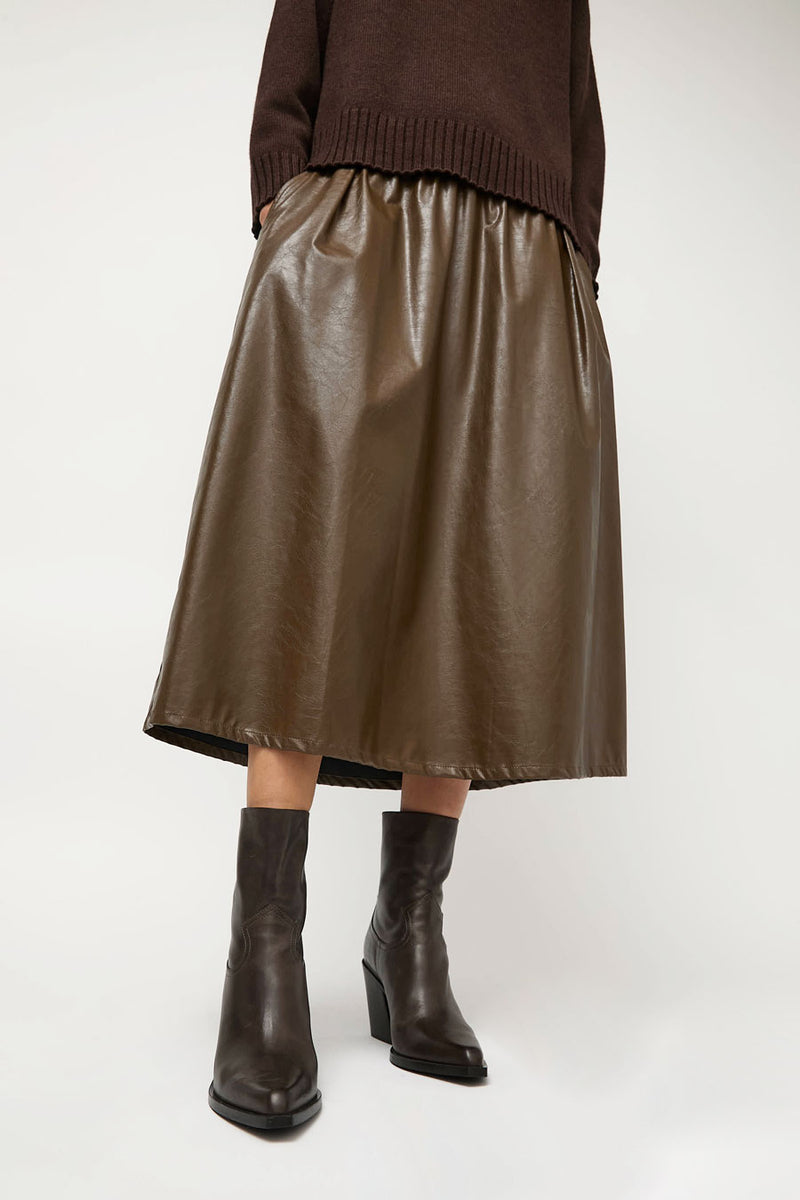No.6 Zip Up Western Boot in Espresso