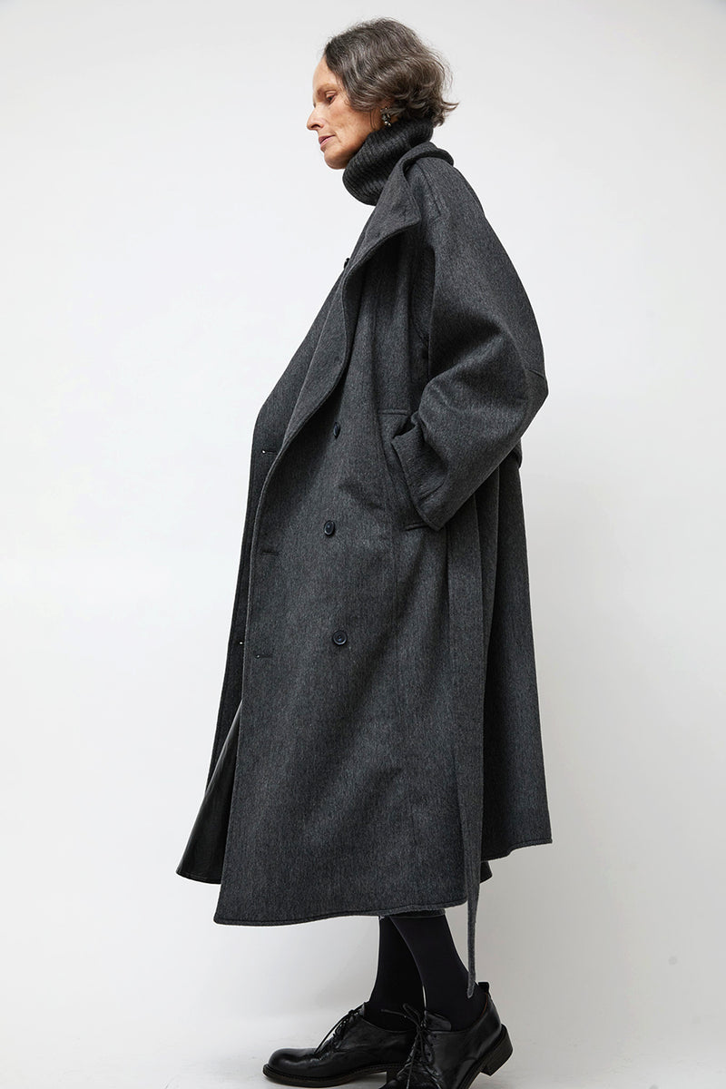 No.6 Bridge Coat in Charcoal