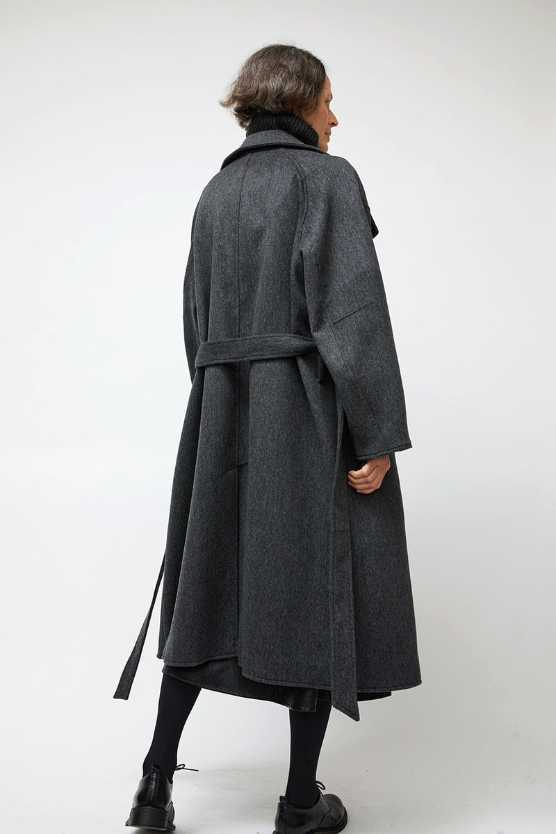 No.6 Bridge Coat in Charcoal