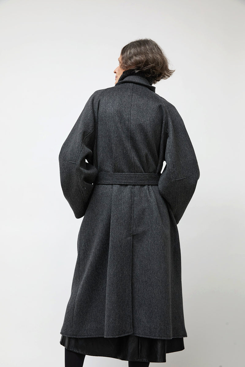 No.6 Bridge Coat in Charcoal