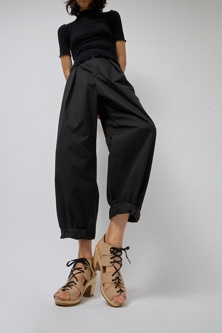 No.6 Corset Clog on High Heel in Bone