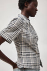 No.6 Eldridge Top in Navy and White Gingham