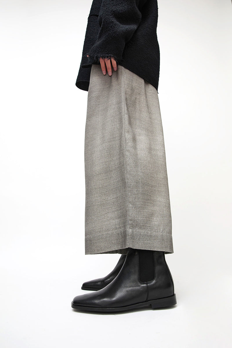 No.6 Flat Pull on Boot in Nero