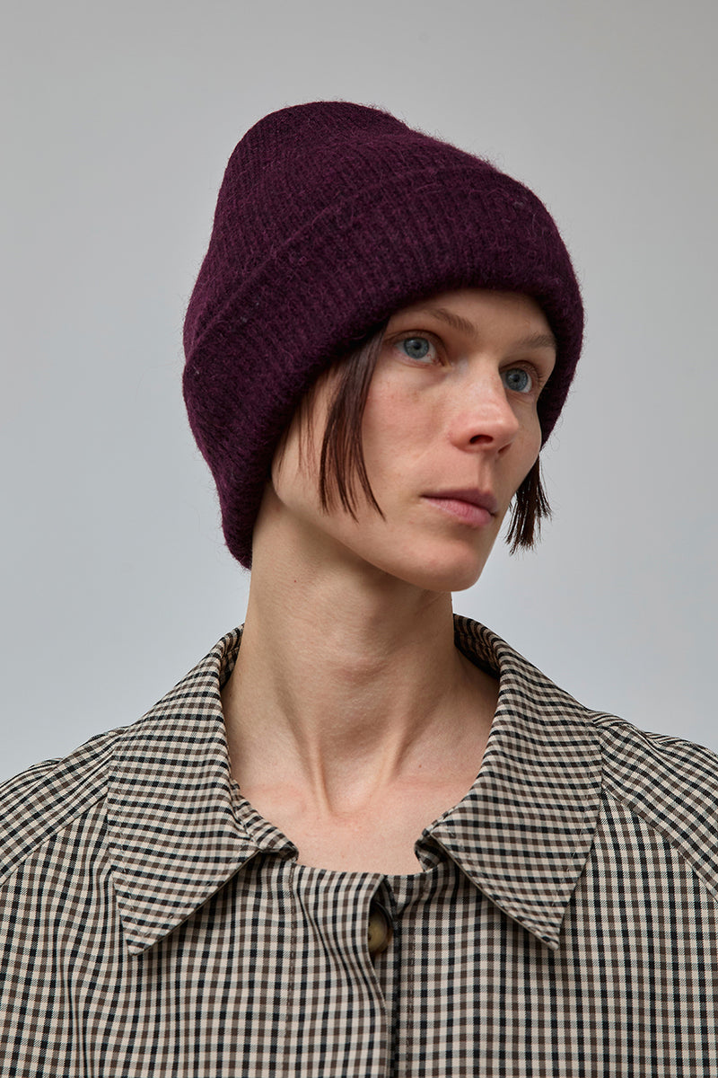 No.6 Knit Hat in Bordeaux