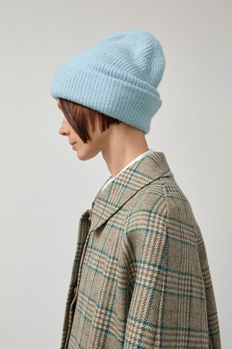 No6 Knit Hat in Ice Blue RESHOOT