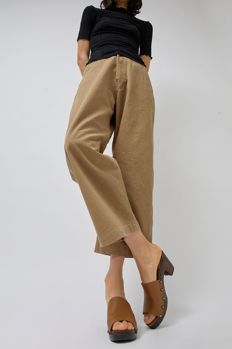 No.6 Leah Studded Clog on High Heel in Palomino on Cocoa Base