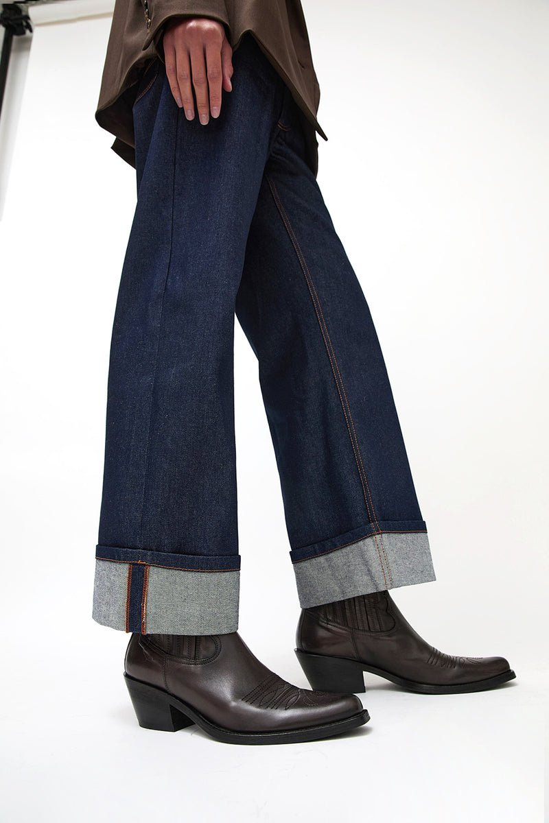 No.6 Low Western Boot in Espresso